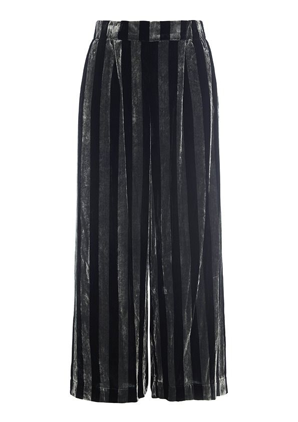 Velvet stripe Hose