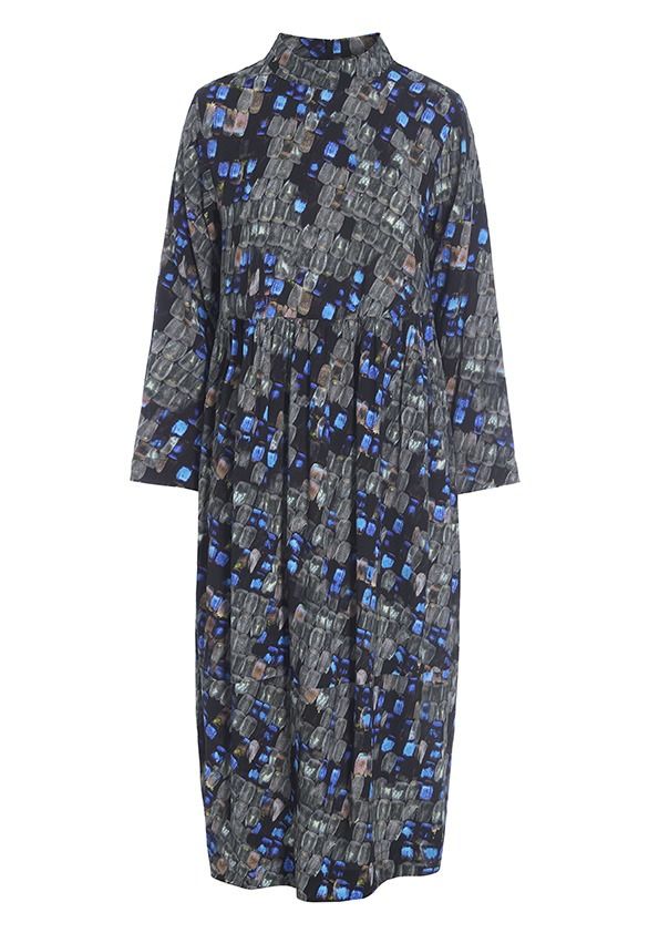 Butterfly zoom højhalset kjole