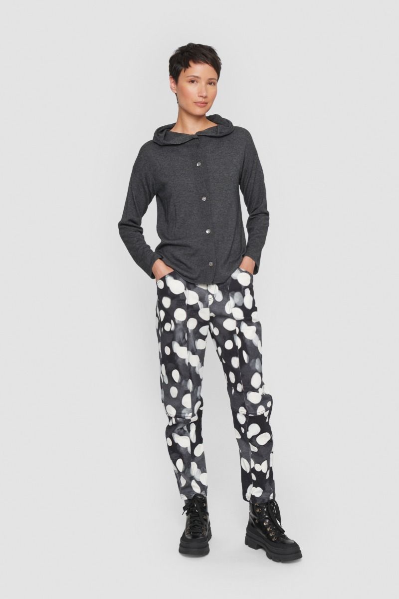 Snowflake denim pants