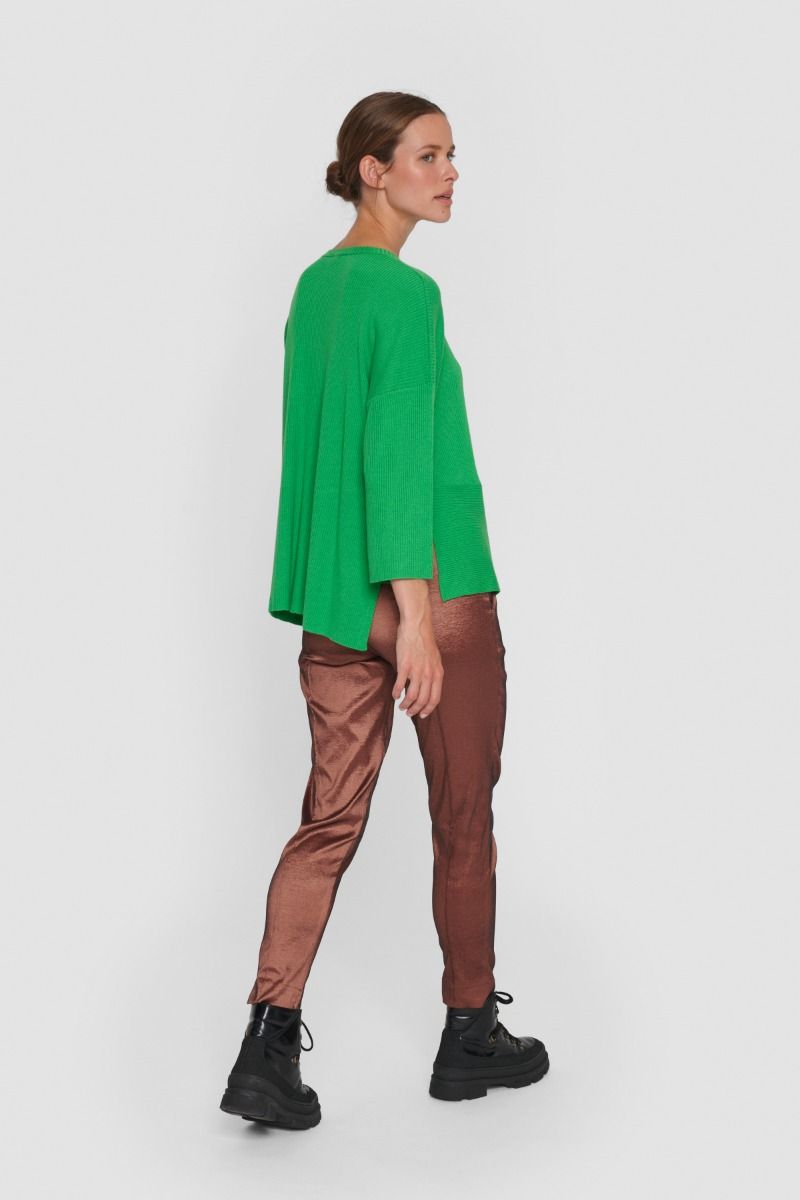 Wakasu wool blend asymetrical blouse