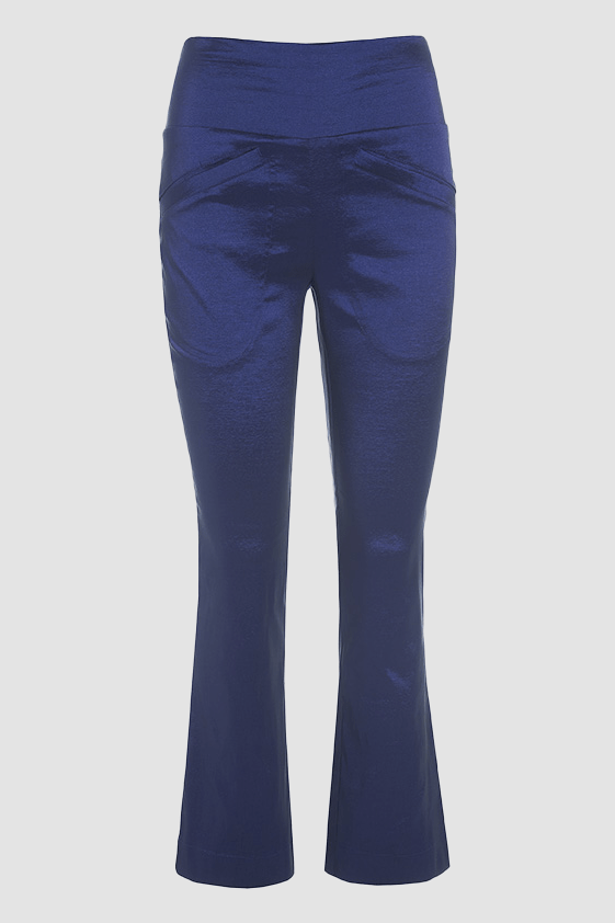 Changeant stretch trumpetbyxor