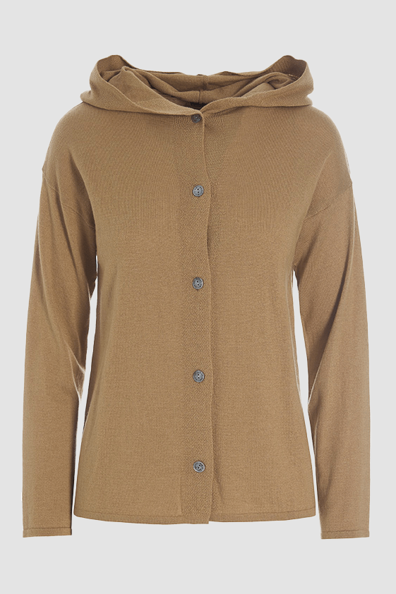 Wakasu wool blend hood