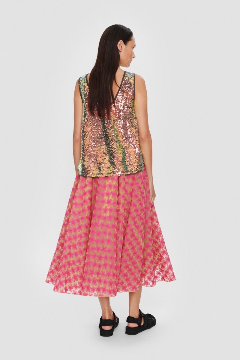 Flower organza nederdel