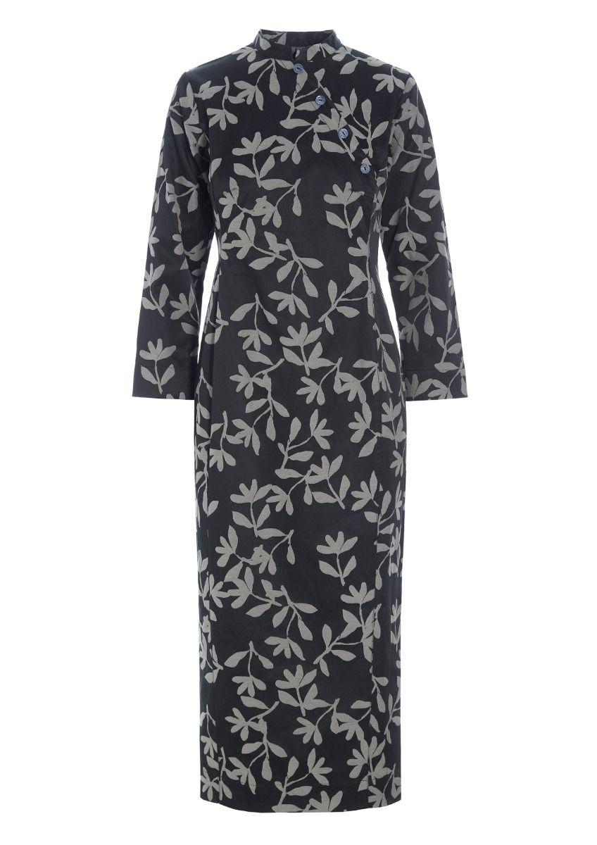 Ikebana jacquard Kleid