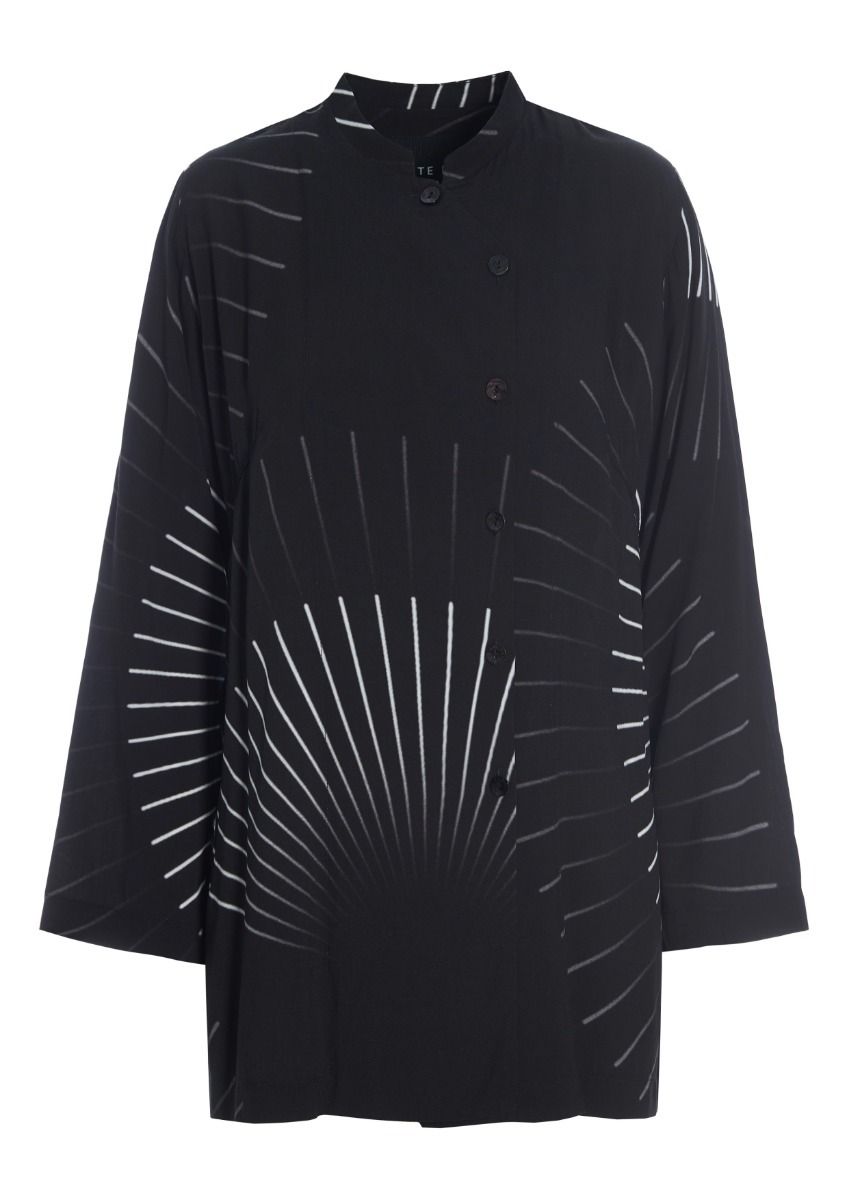 Black fan & red ribbon FSC skjorta