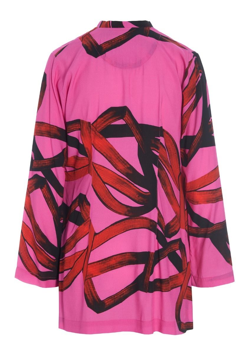 Black fan & red ribbon FSC skjorta