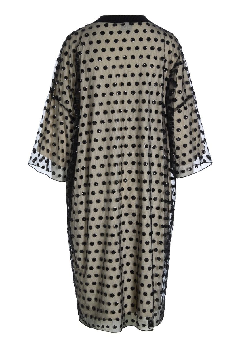 Embroidery mesh dress