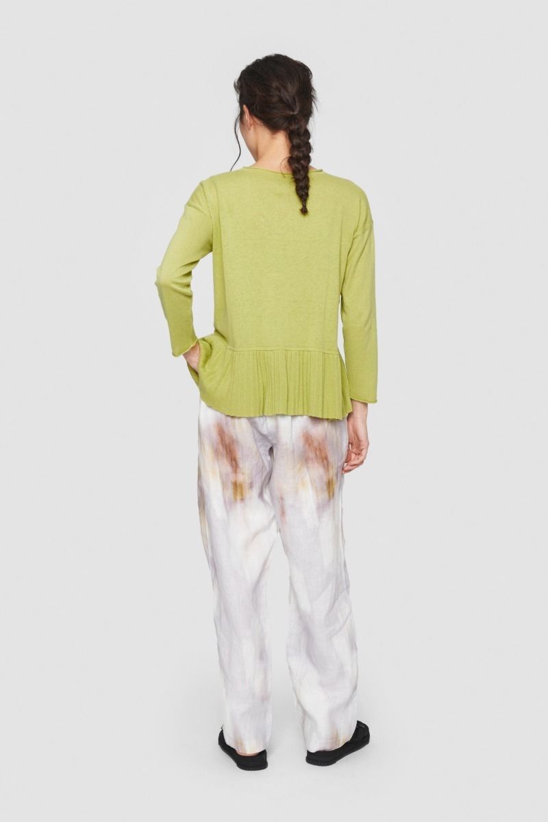 Hakumei pleated blouse