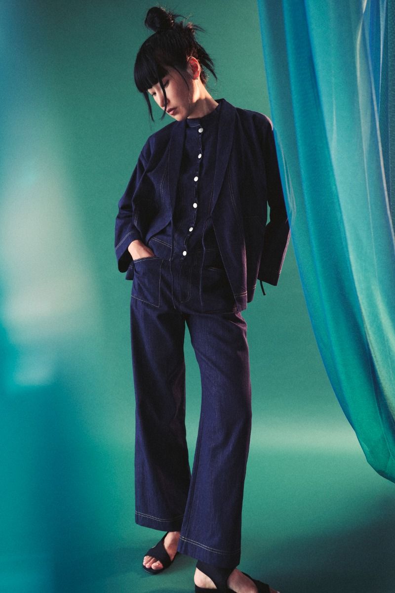 Kurai straight pants