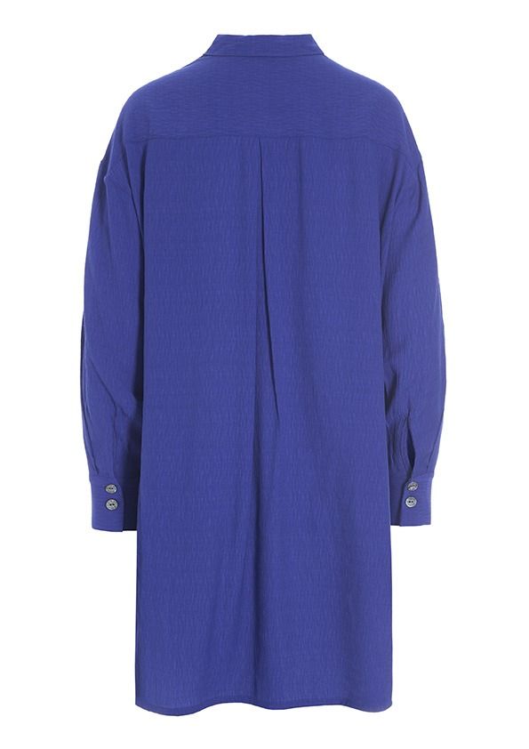 Wrinkle viscose long shirt