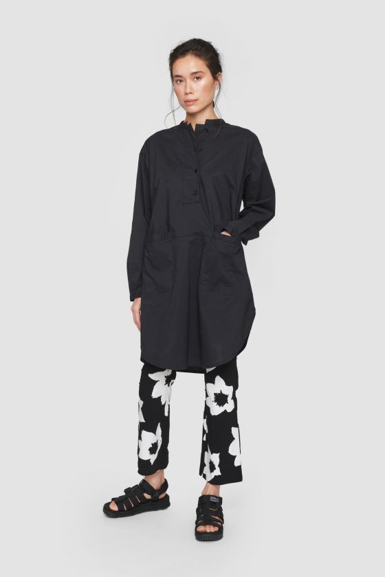 Core cotton bluse med lomme