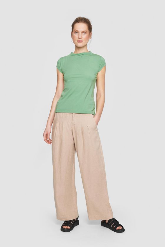 Atlas Jersey Bluse mit Kurzarm