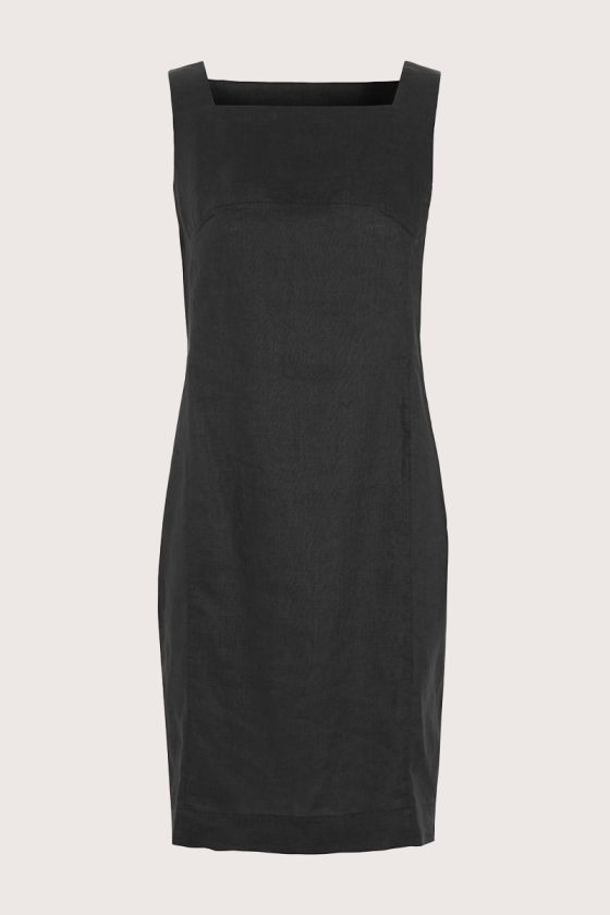 Airy linen kort klänning