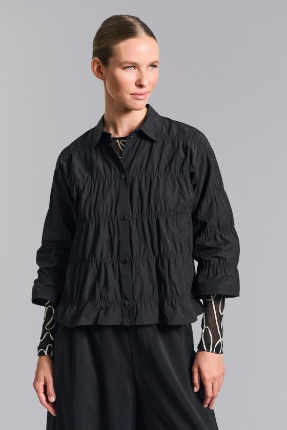 Fukkura poplin jacka med elastik