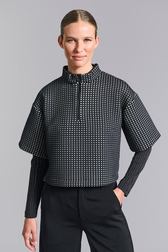 Scuba tiles anorak blus