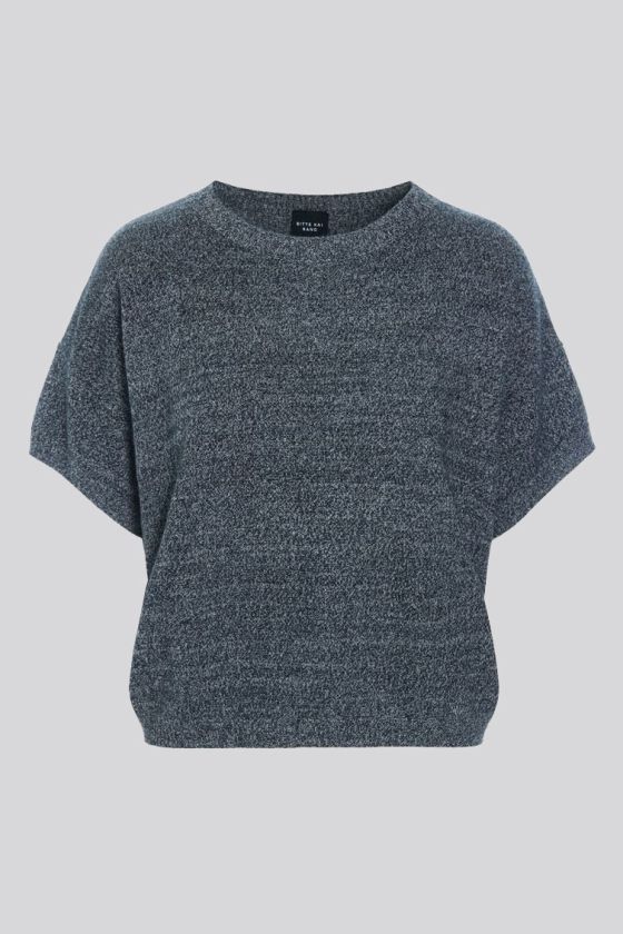 Cloud cashmere kortärm blus