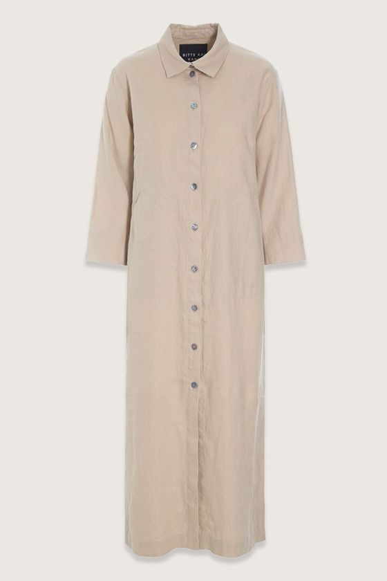 Lazy linen skjortklänning