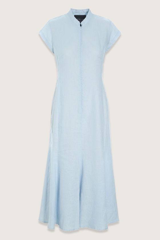 Airy linen klänning