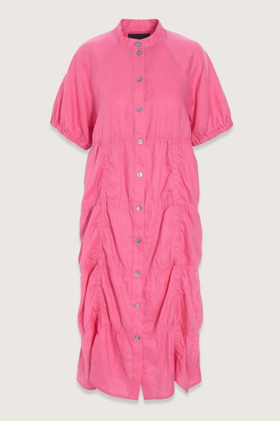 Airy linen skjortekjole