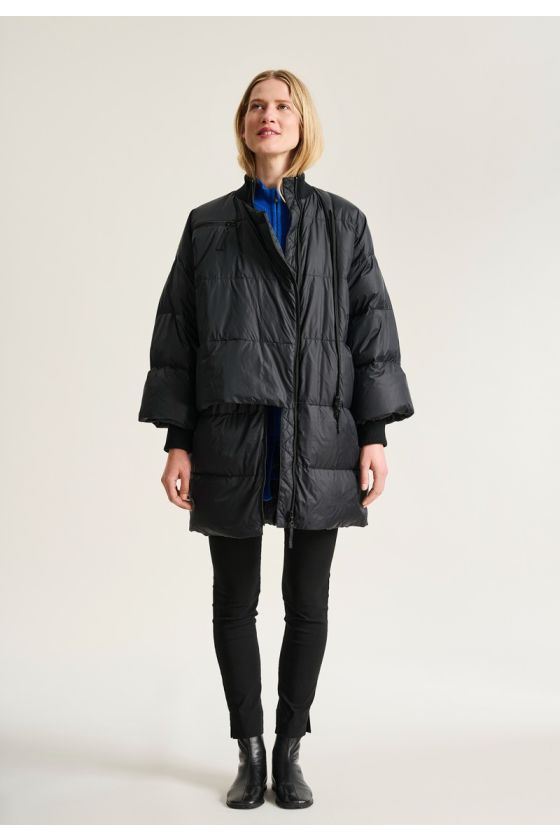 Feather down Jacke mit Reißverschluss