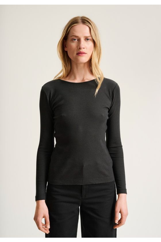 Naibu rib långärm blus