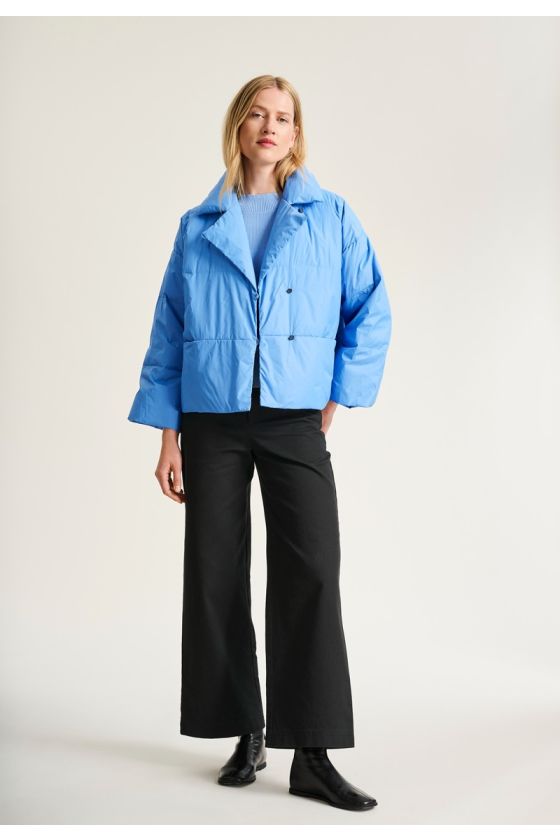 Feather down Jacke mit Revers