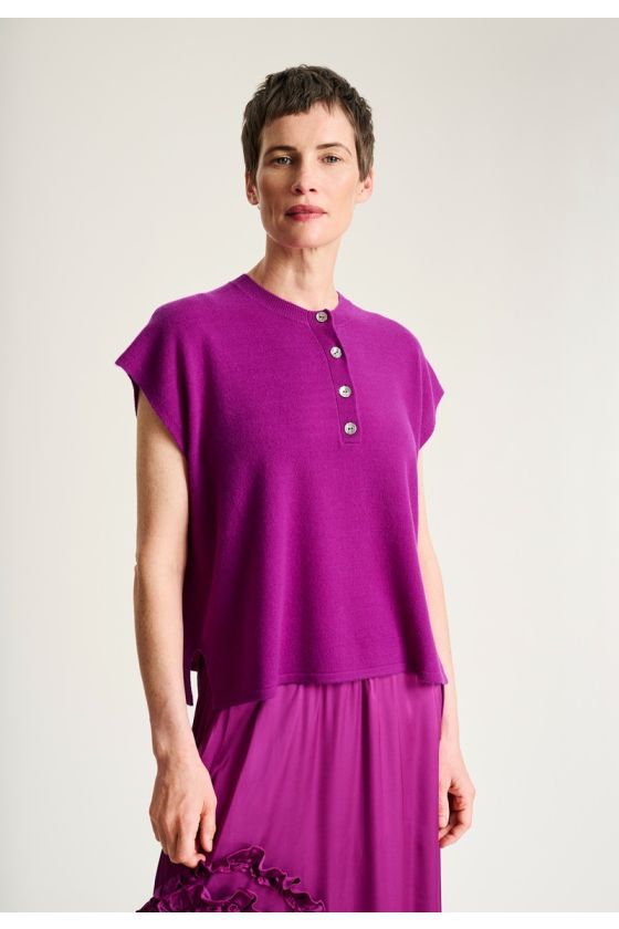 Kumo cashmere blouse with buttons