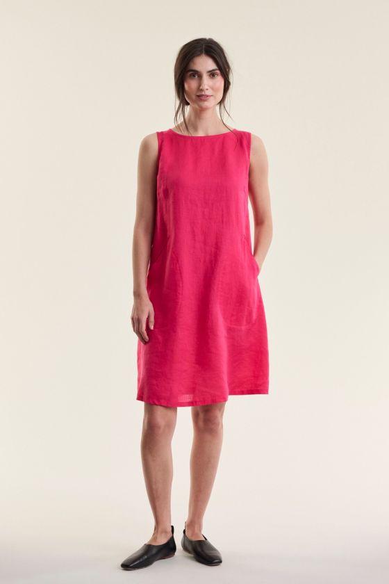 Airy linen short dress