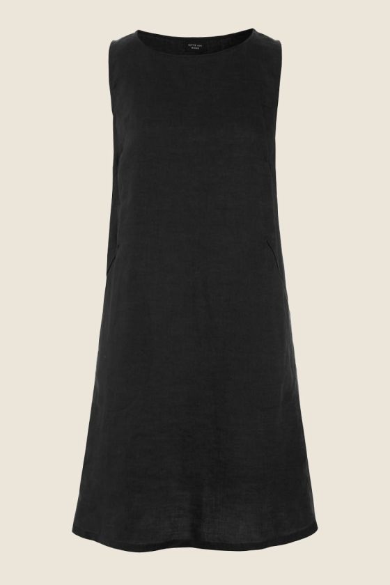 Airy linen short dress