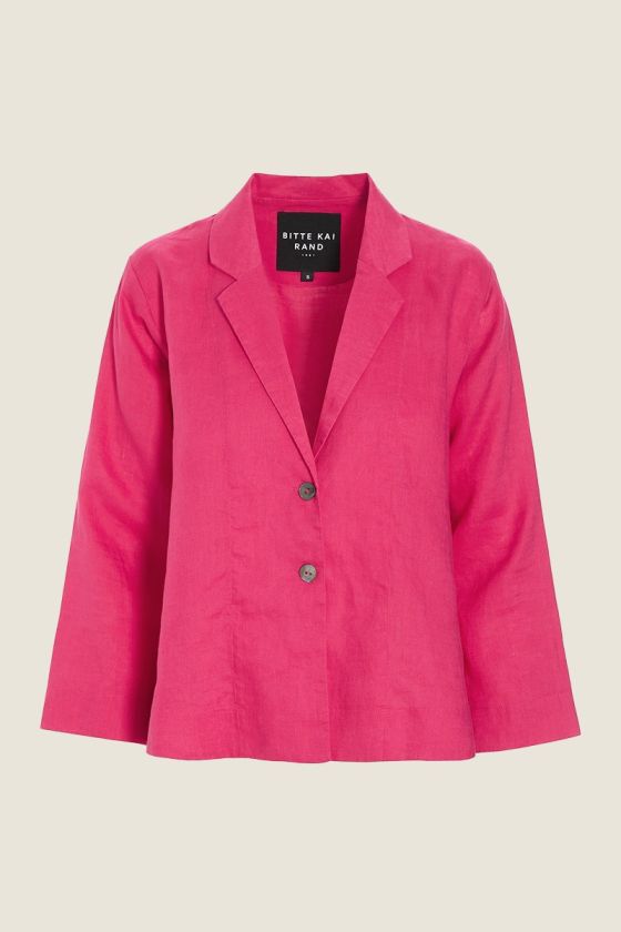 Airy linen a-formet jakke