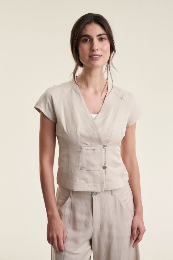 Sukosu kortärm blus