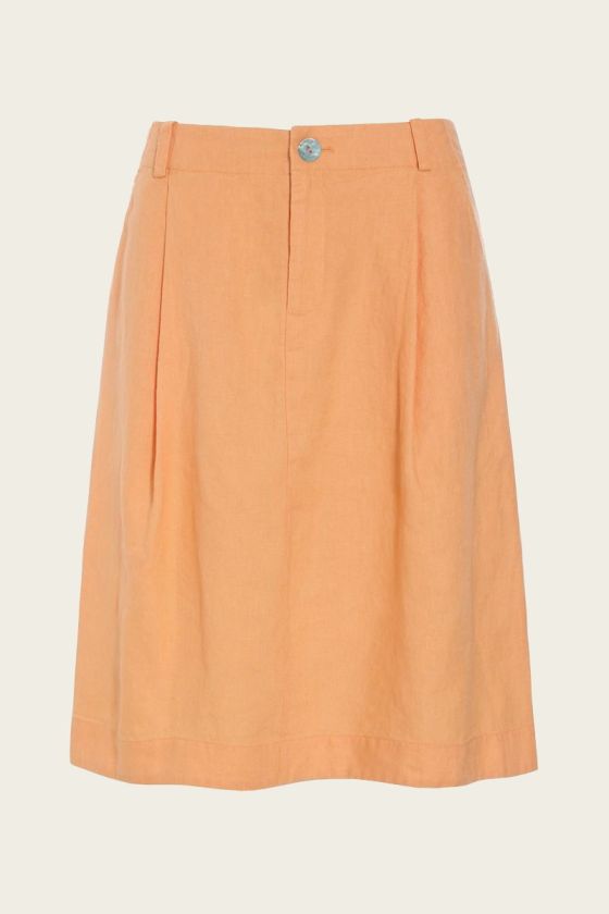 Lazy linen Rock mit Falte