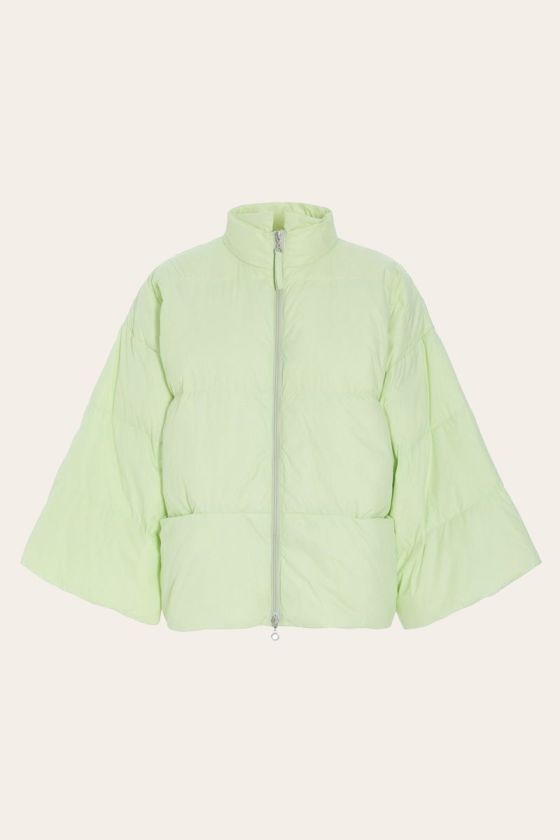 Feather down jacket with collar
