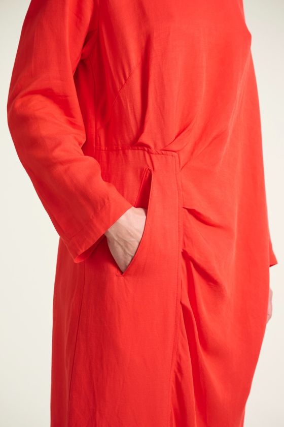 knee length dresses for ladies Tali V-Neck Coverup Tunic  Terre Cuite  La Garonne