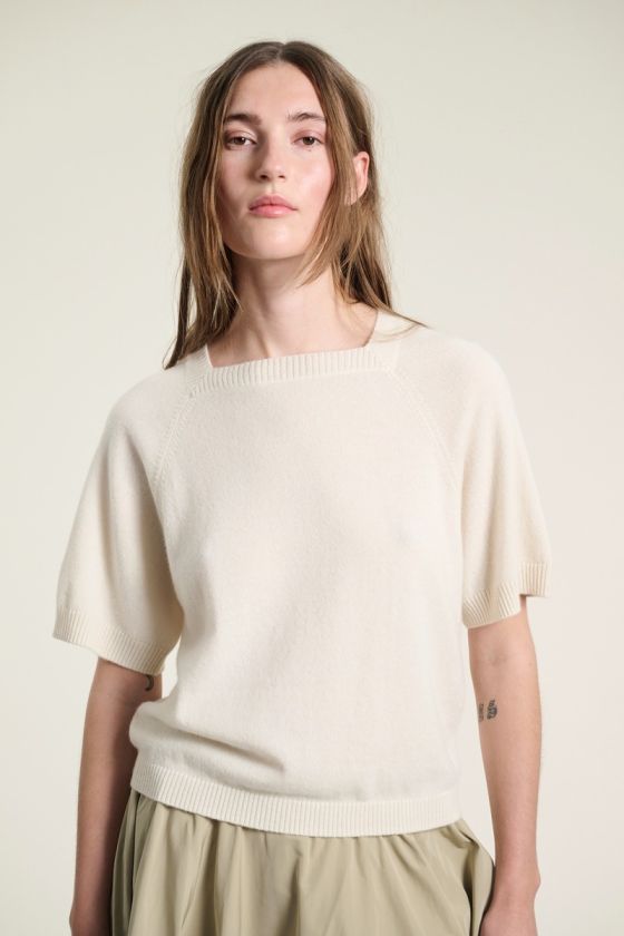 Kumo cashmere Bluse mit kurzarm