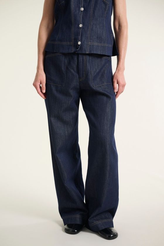 Kurai straight pants
