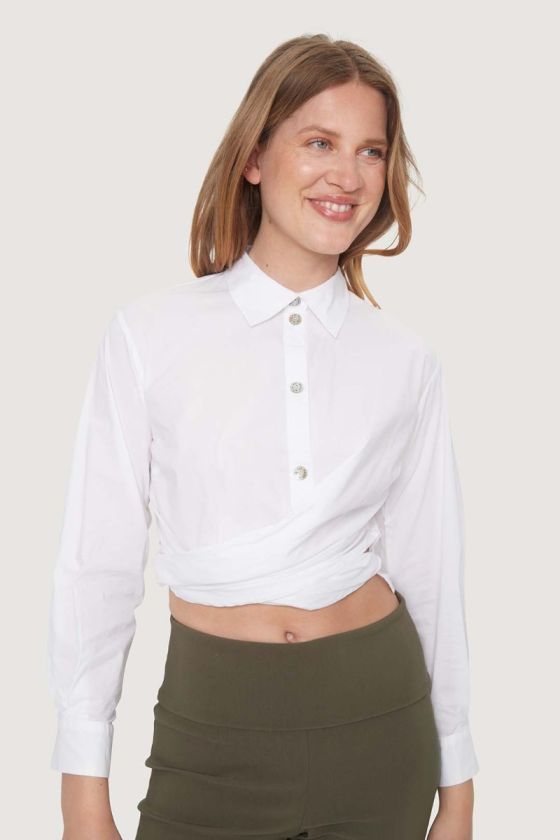 Core cotton omlottskjorta