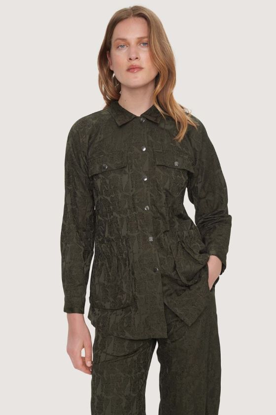 Jacquard stretch kavaj