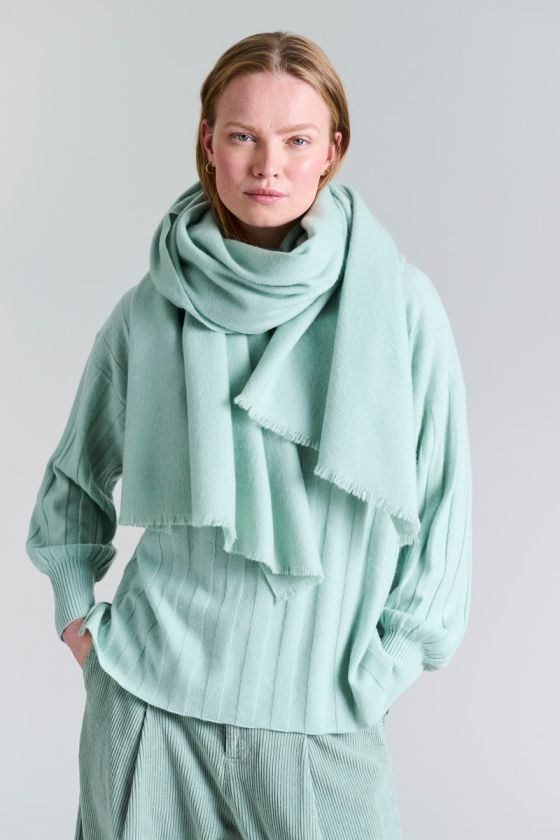 Block wool tørklæde