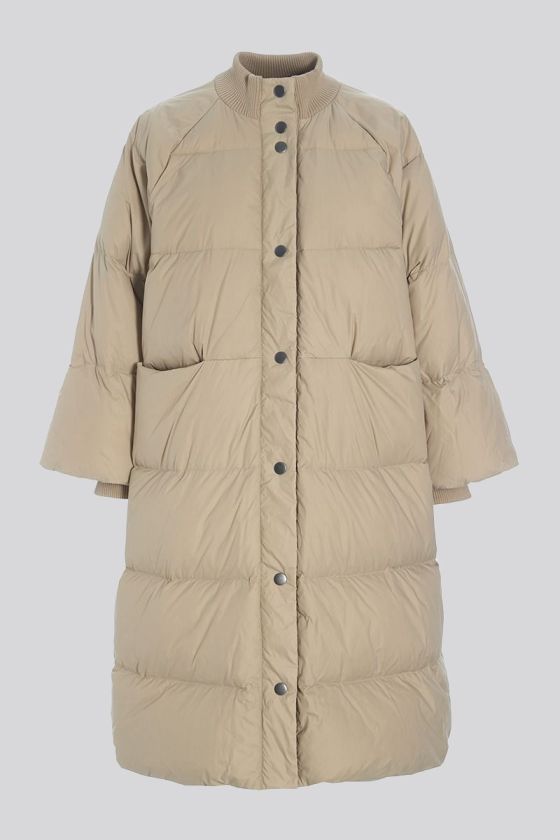 Feather down kappa med knappar