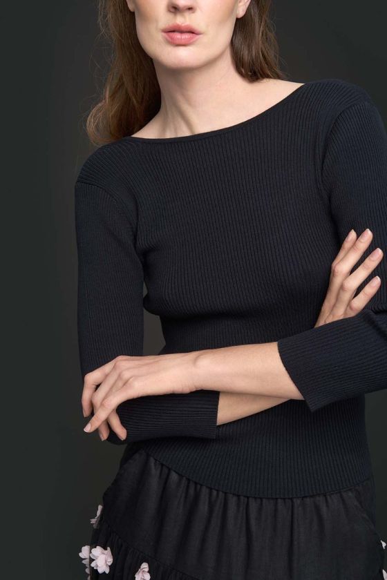 Bloom blus med 3/4 ärm