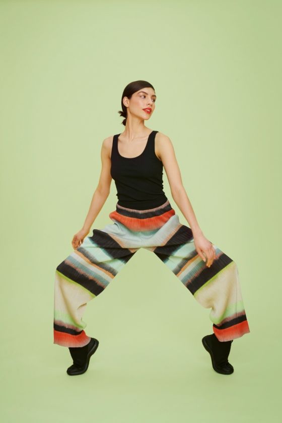 Liquorice stripe byxa