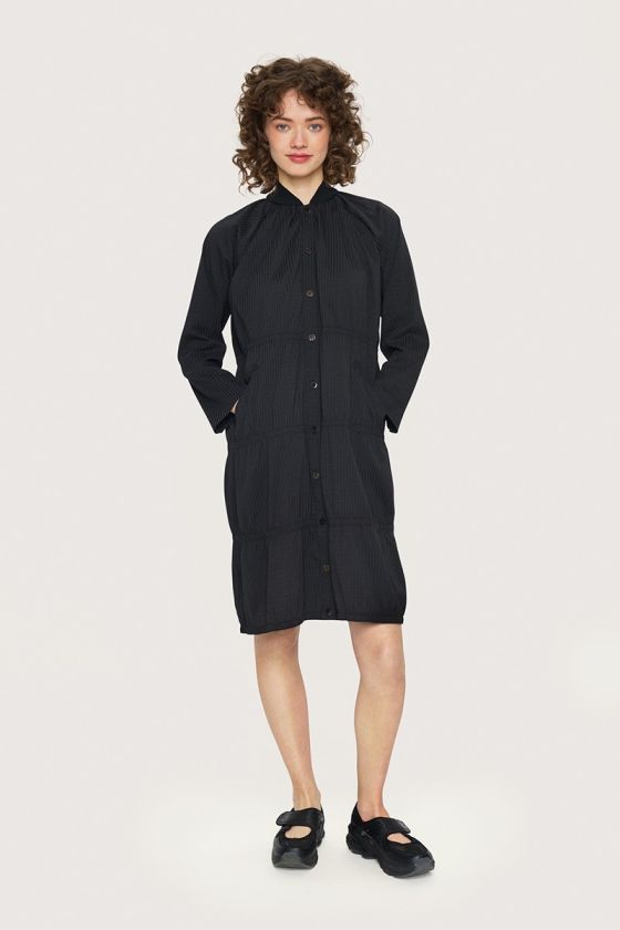 Seersucker klänning med resår