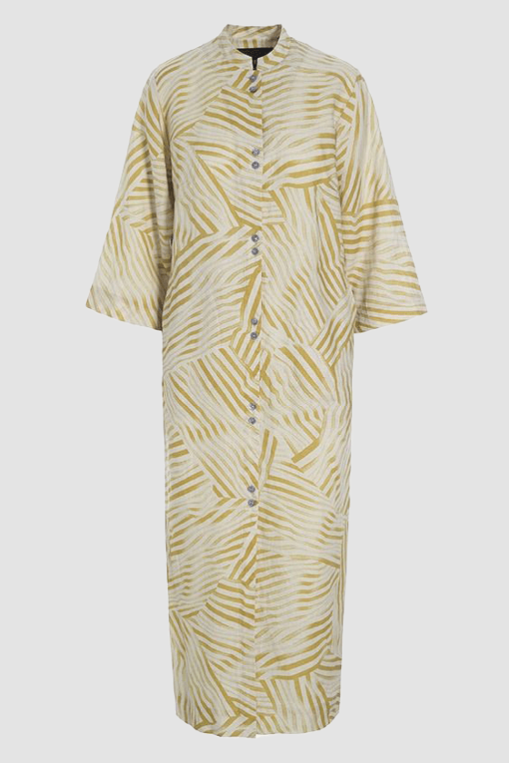 Peony & waves kjole med knapper