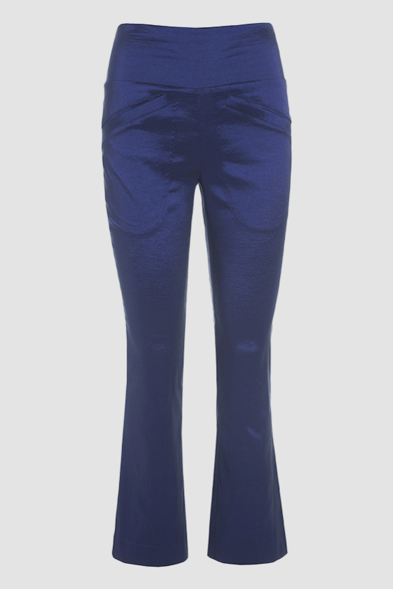 Changeant stretch trumpetbyxor