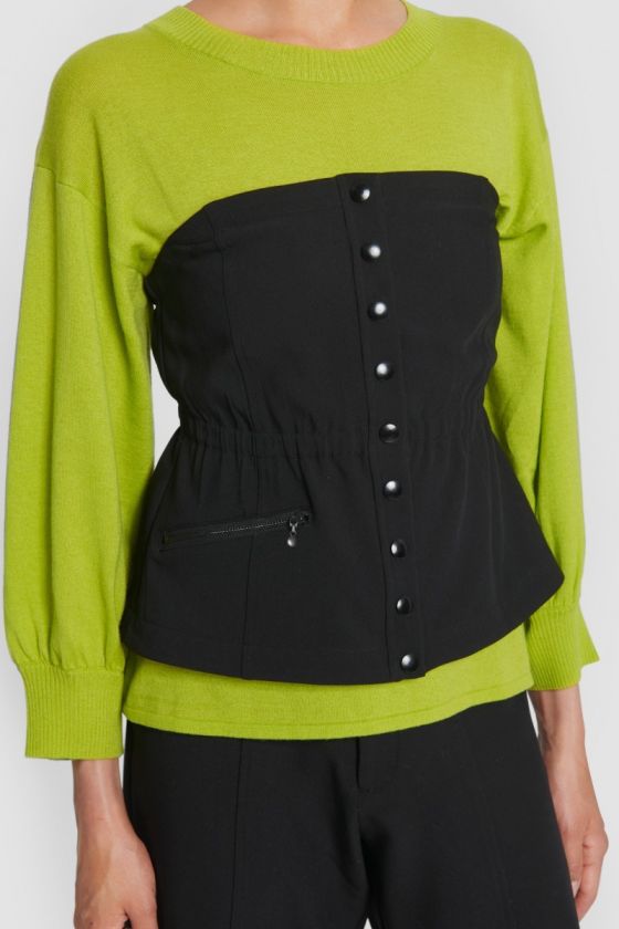 Lux stretch corsage topp