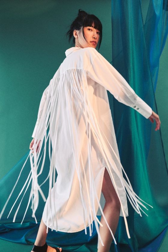 Kami cotton shirt dress