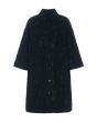 Dark daisy coat dress