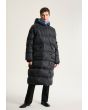 Feather down coat with pockets
