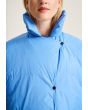 Feather down jacket with lapel